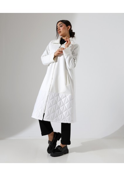 Fermuar Kapama Kapitone Uzun Kaban fırsatları