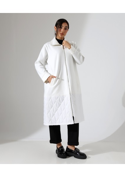 Fermuar Kapama Kapitone Uzun Kaban