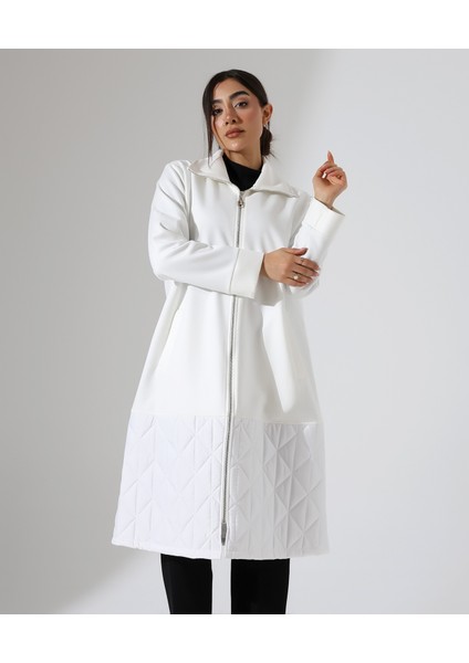 Fermuar Kapama Kapitone Uzun Kaban