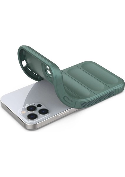 Iphone 12 Pro Kılıf Optimum Silikon - Koyu Yeşil fırsatları
