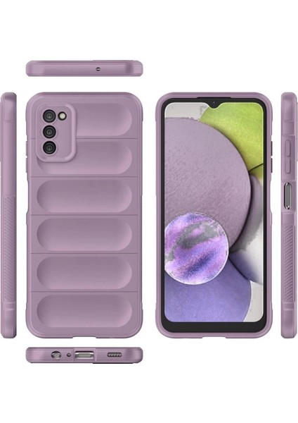 Samsung Galaxy A03S Kılıf Optimum Silikon - Mor modelleri