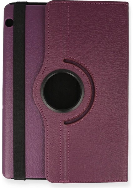 Huawei Mediapad T5 10 Kılıf 360 Tablet Deri Kılıf - Mürdüm fiyatları