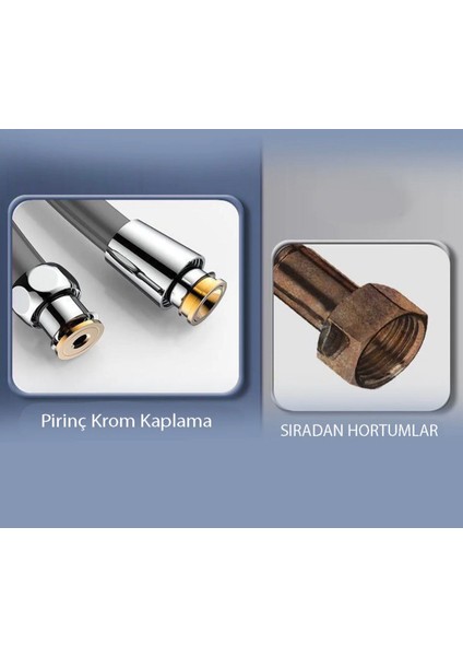 Masaj Özellikli Duş Seti Patlamz Hortumlu modelleri