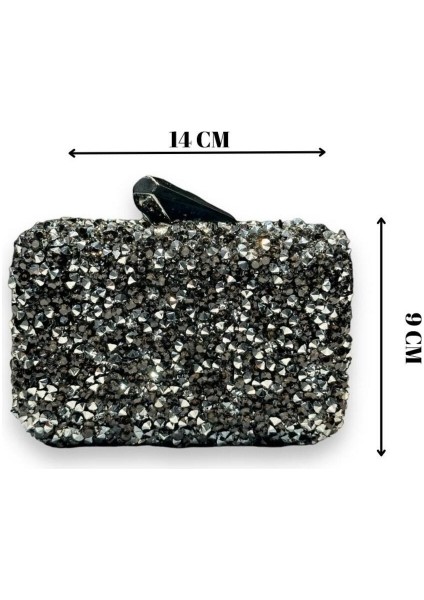 ​​​kare Taşlı Abiye El Çantası 930190 modelleri