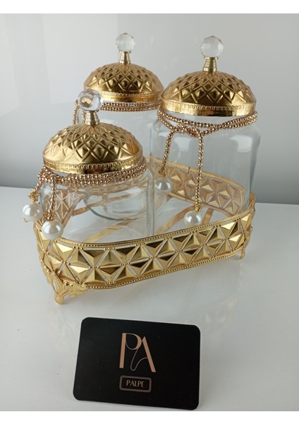 3lü Kavanoz Çay Kahve Şekerlik Kavanoz Sunumluk Söz Nişan Kız Isteme Çikolatalık Dekoratif Obje Biblo Süs Eşya fiyatları