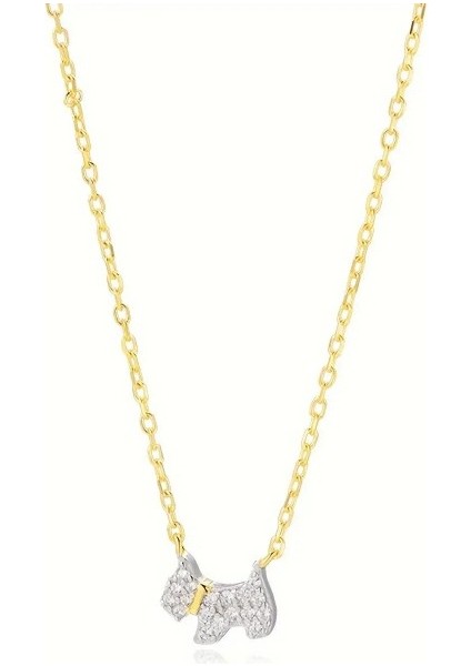 Loyal Puppy Minik Pati Kadın Gümüş Kolye