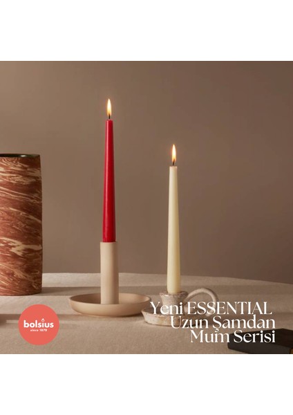 Puslu Pembe Konik Mumlar 4 Paket - 24,5 cm - 7 Saat Yanan Damlamayan Mumlar - Akşam Yemeği, Parti, Düğün Dekoru Için fırsatları