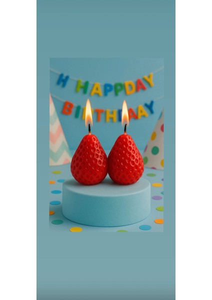 Doğumgünü,babyshower Pasta Süsleme Mumu 2'li Set fiyatları