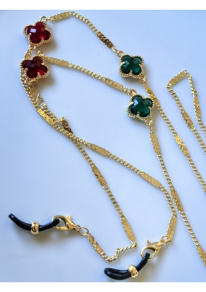 ® Altın Kaplama Gözlük Zinciri – Yeni Yıl Şans Takısı