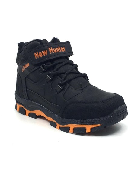 Taşpınar New Hunter Erkek Çocuk Kışlık Kısa Spor Bot Fermuarlı & Cırtlı Kauçuk Kaymaz Taban Yeni Sezon 26-35