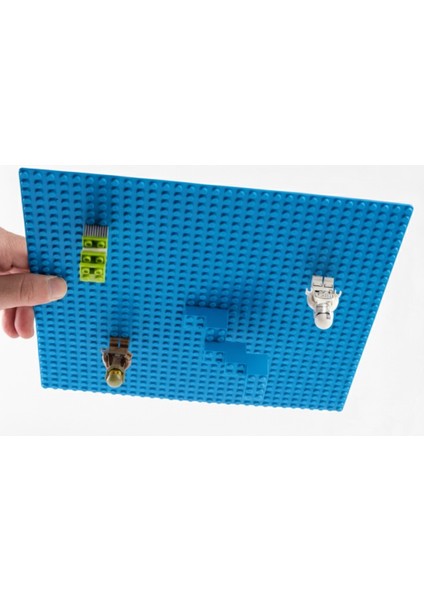 Classic Mavi Zemin Plakası – 25×25 cm Sert Taban | Lego® ile Uyumlu Yapı Blok Platformu