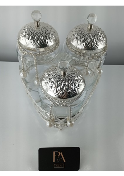 3lü Kavanoz Çay Kahve Şekerlik Kavanoz Sunumluk Söz Nişan Kız Isteme Çikolatalık Dekoratif Obje Biblo Süs Eşya fiyatları