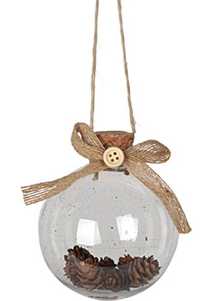 Yılbaşı Topu Şeffaf 8cm