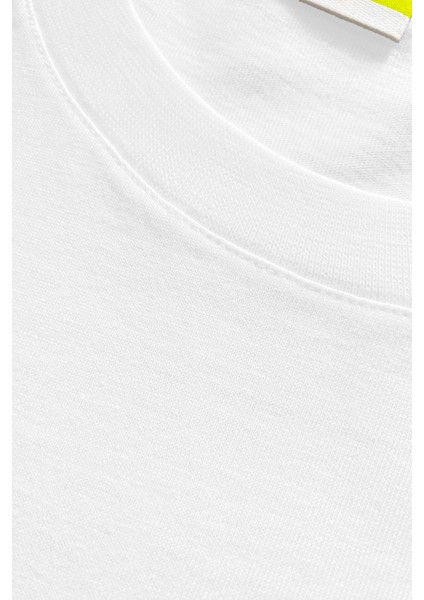 Erkek Premium Kalite Yoğun Dokulu Pamuklu T-Shirt Beyaz M101-R0220-01 fırsatları