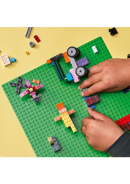 Classic Yeşil Zemin Plakası – 25×25 cm Sert Taban | Lego® ile Uyumlu Yapı Blok Platformu modelleri