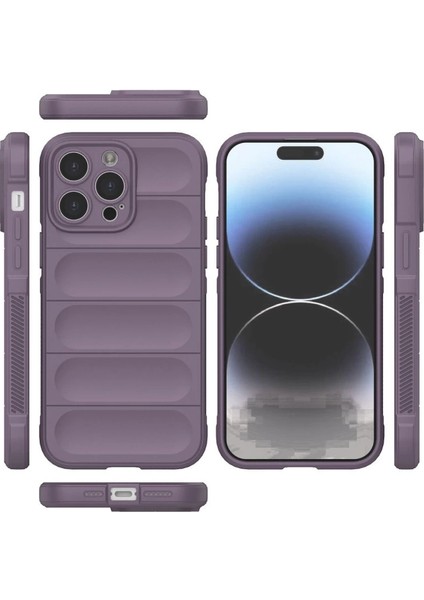 Iphone 13 Pro Max Kılıf Optimum Silikon - Mor modelleri