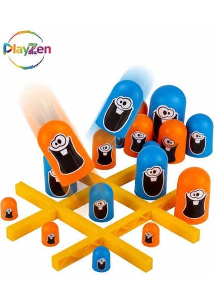 Monster Xox - Strateji & Zeka Oyunu (18 Parça Gobblet + Kurulum Tahtası) – 3 Yaş+