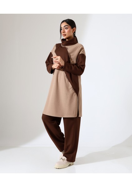 Selanik Boğazlı Iki Parça Tunik Takım fiyatları