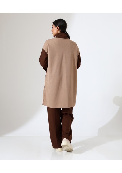 Selanik Boğazlı Iki Parça Tunik Takım