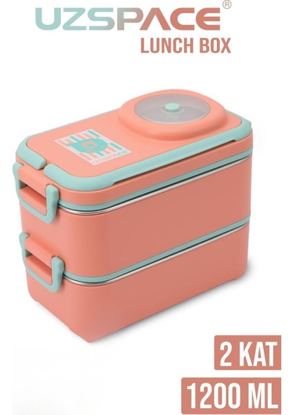 Içi Çelik Saklama Kabı 1200 ml VGN8023 Turuncu