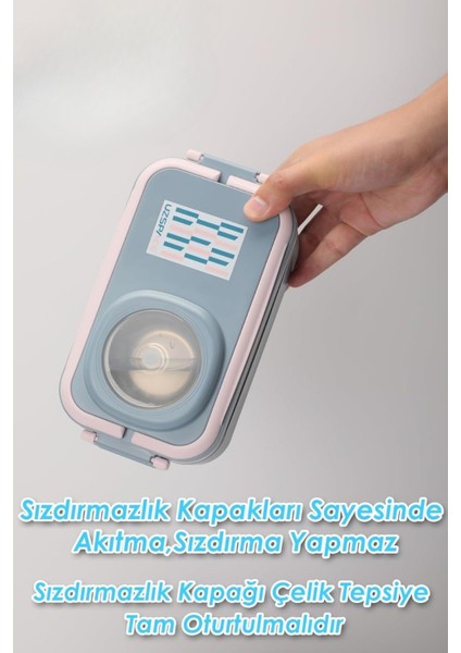 Içi Çelik Saklama Kabı 1200 ml VGN8023 Turuncu