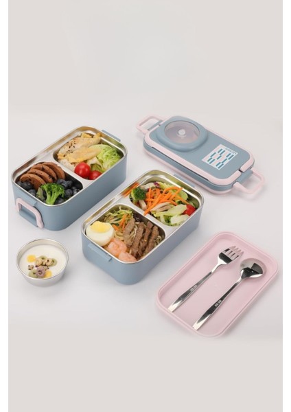 Içi Çelik Saklama Kabı 1200 ml VGN8023 Turuncu