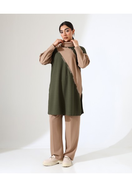 Selanik Boğazlı Iki Parça Tunik Takım fiyatları