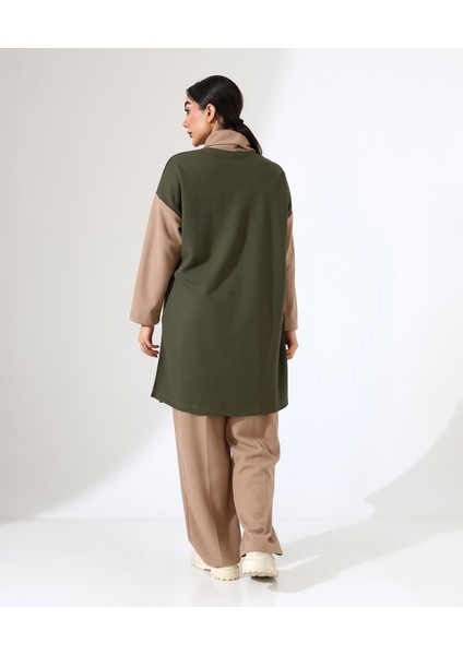 Selanik Boğazlı Iki Parça Tunik Takım