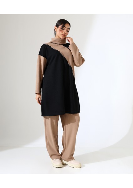 Selanik Boğazlı Iki Parça Tunik Takım modelleri