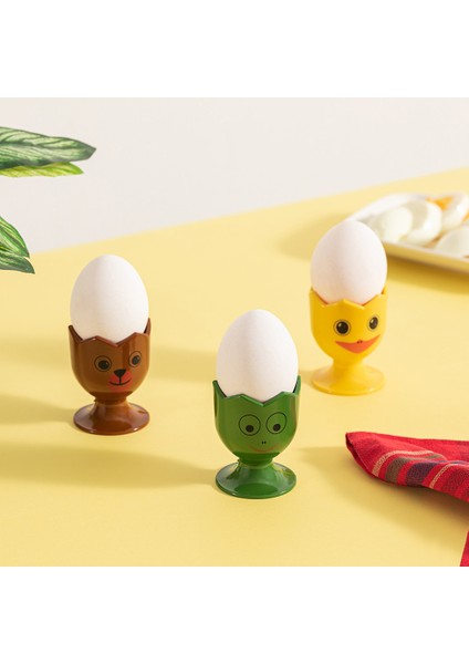 3 Adet Neşeli Yumurtalık Sofra Masa Yumurta Sunumluk L-00842 Qlux Ideas Bpa Içermez modelleri