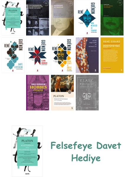 13 Kitaplık Felsefe Seti + Felsefe Davet