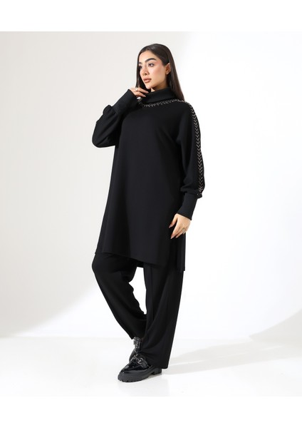 Yumuşak Dokulu Triko Detay Iki Parça Takım fiyatları