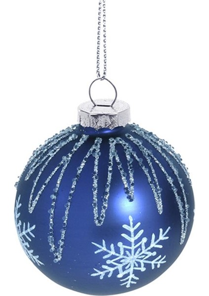 Yılbaşı Topu Lacivert 8cm