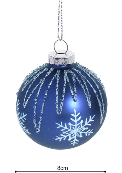 Yılbaşı Topu Lacivert 8cm fiyatları