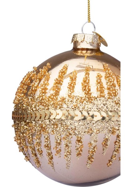 Yılbaşı Topu Kar Kaplamalı 8cm fiyatları