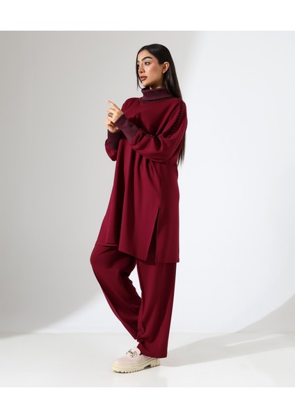 Yumuşak Dokulu Triko Detay Iki Parça Takım fiyatları