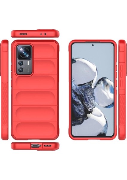 Xiaomi Mi 12T Pro Kılıf Optimum Silikon - Kırmızı modelleri