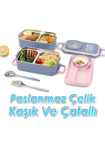 Içi Çelik Saklama Kabı 1200 ml VGN8023 Pembe fırsatları