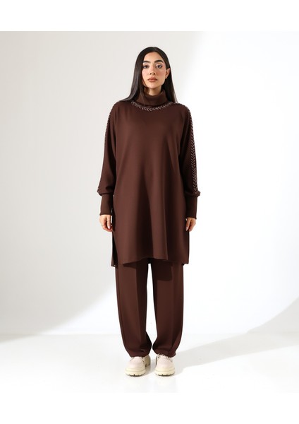 Yumuşak Dokulu Triko Detay Iki Parça Takım fiyatları