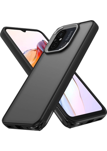 Xiaomi Redmi 12C Kılıf Elegant Kapak - Siyah