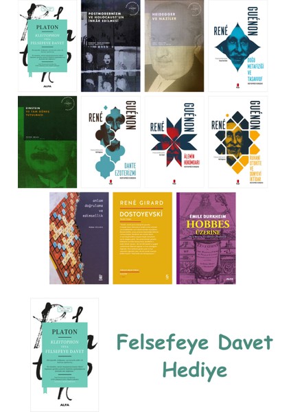 11 Kitaplık Felsefe Seti + Felsefe Davet