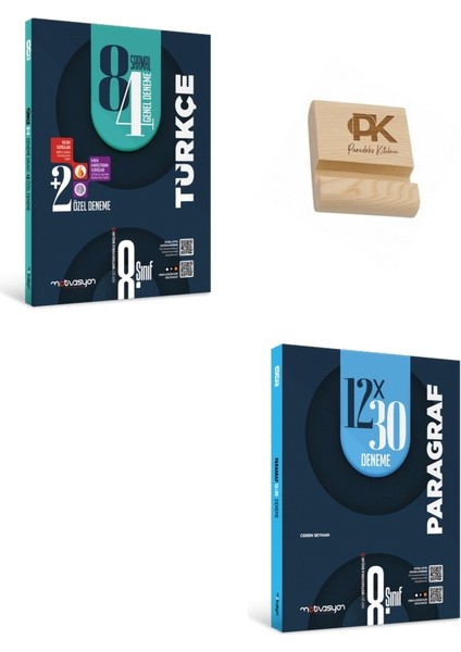 Motivasyon Lgs 8. Sınıf Türkçe ve Paragraf Deneme Seti + Telefon Standı