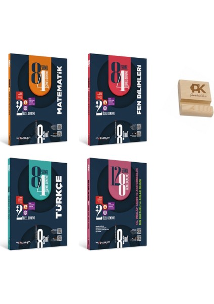 Motivasyon Lgs 8. Sınıf Matematik Fen Bilimleri Türkçe ve Inkılap Tarihi 4lü Deneme Seti