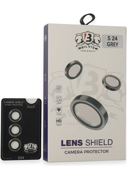 Samsung Galaxy S24 Bilvis Titan Kamera Lens - Titan Gri