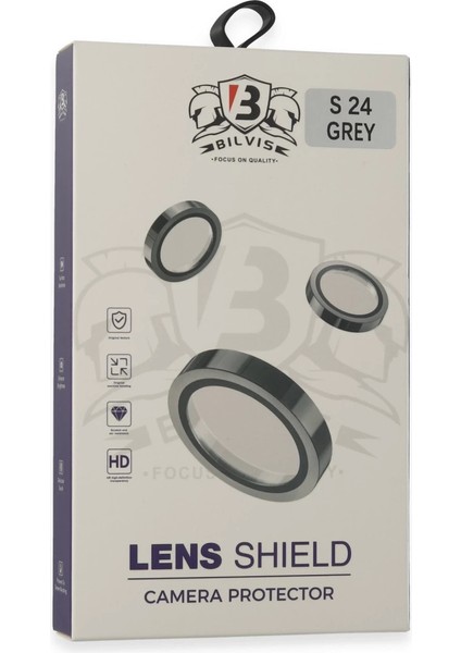 Samsung Galaxy S24 Bilvis Titan Kamera Lens - Titan Gri modelleri