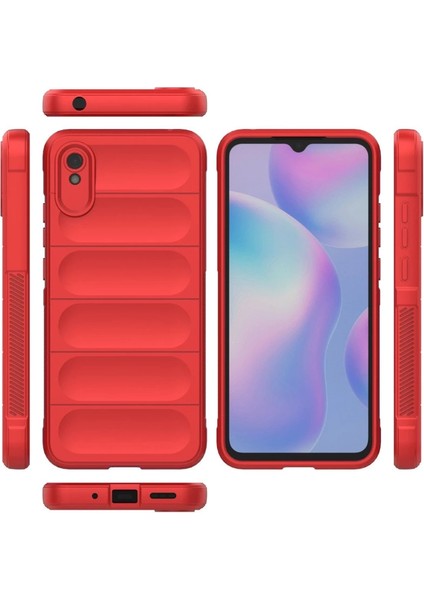 Xiaomi Redmi 9A Kılıf Optimum Silikon - Kırmızı modelleri