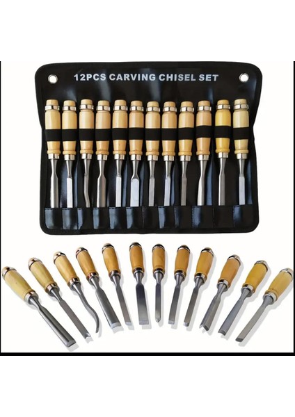 Ahşap Oyma Takımı 12 Parça