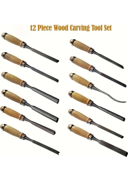 Ahşap Oyma Takımı 12 Parça