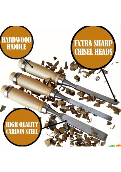 Ahşap Oyma Takımı 12 Parça