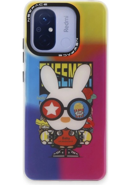 Ieg Xiaomi Redmi 12C Kılıf Estoril Desenli Kapak - Estoril - 10